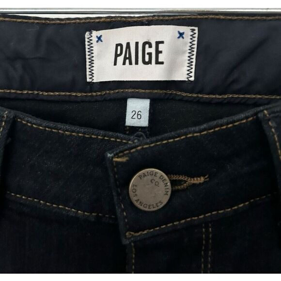 PAIGE Skyline Skinny Dark Wash Women's Jeans Size 25 Classic Versatile Staple - Picture 6 of 14